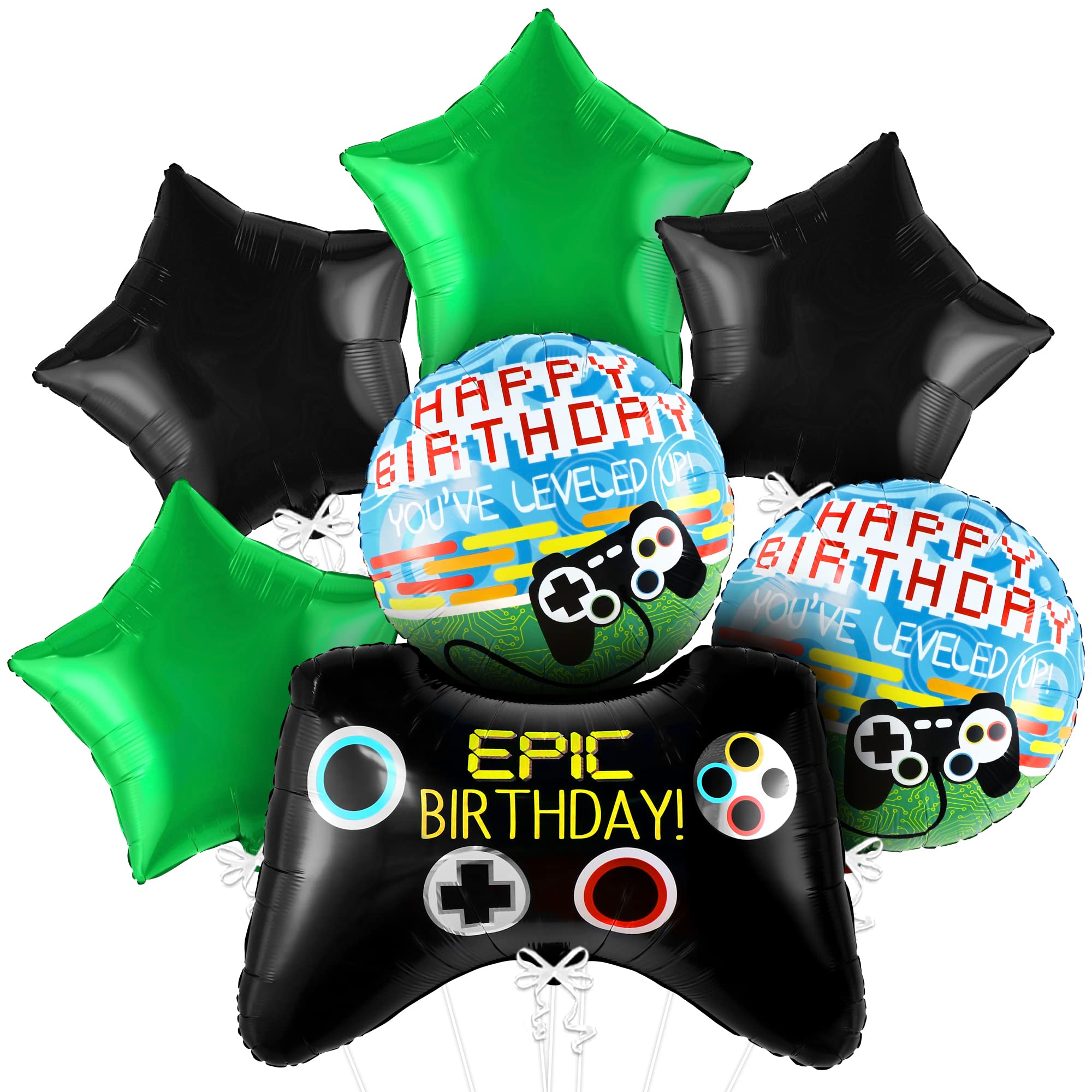 7pcs Video Game Mylar Balloons - Party Games Using Balloons のレビューと価格