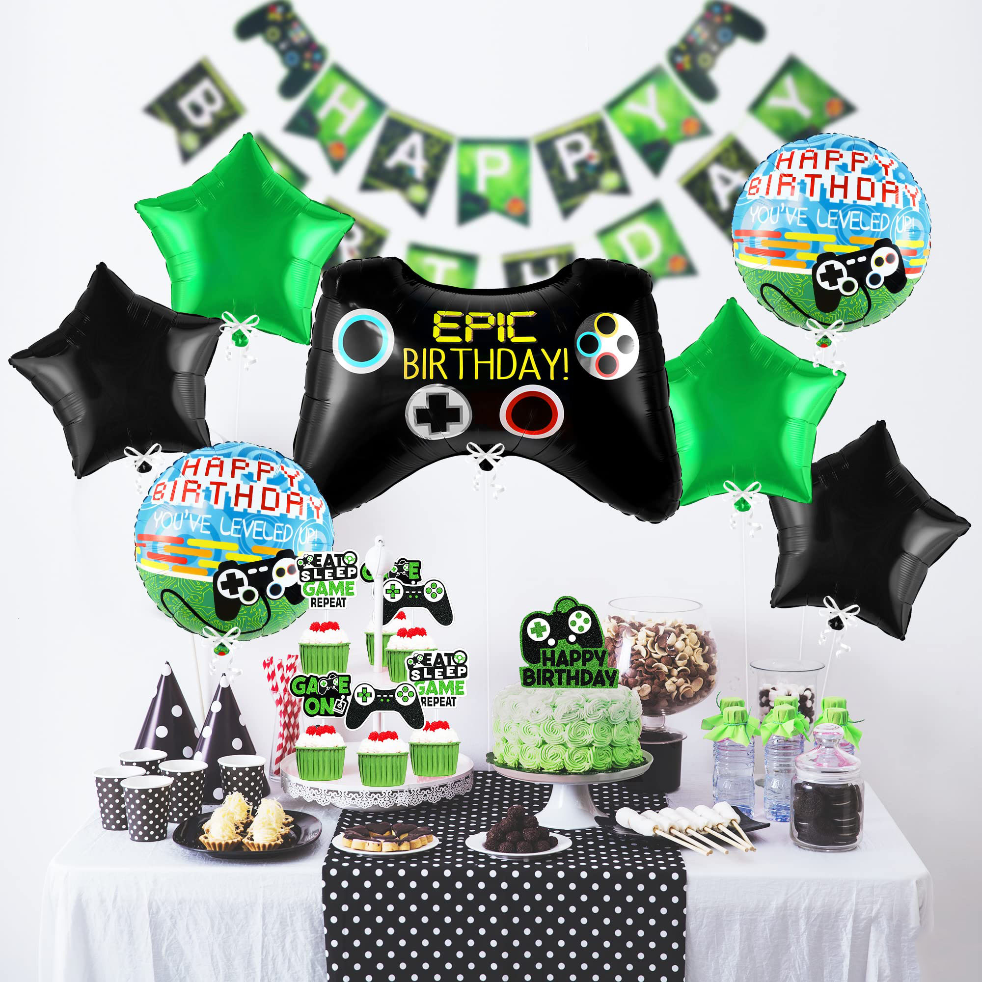 7pcs Video Game Mylar Balloons - Party Games Using Balloons のレビューと価格