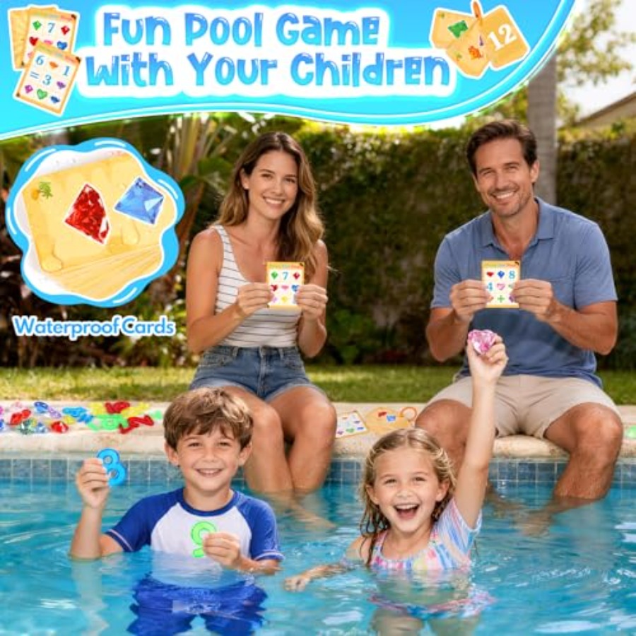 Pool Toys Diving Gems, 54 Pcs  - Scavenger Hunt Card のレビューと価格