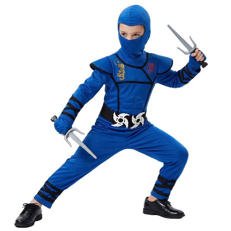 Black and Blue Ninja Costume f - Party Games Crazy のレビューと価格