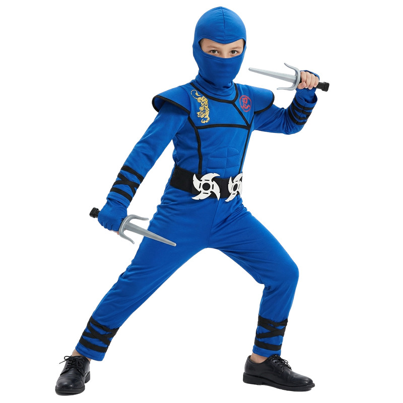 Black and Blue Ninja Costume f - Party Games Crazy のレビューと価格