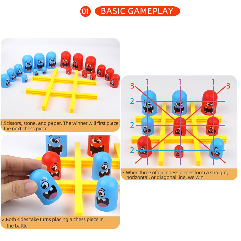 Funny Table Board Games Tic Ta - Tic Tac Toe Giant のレビューと価格