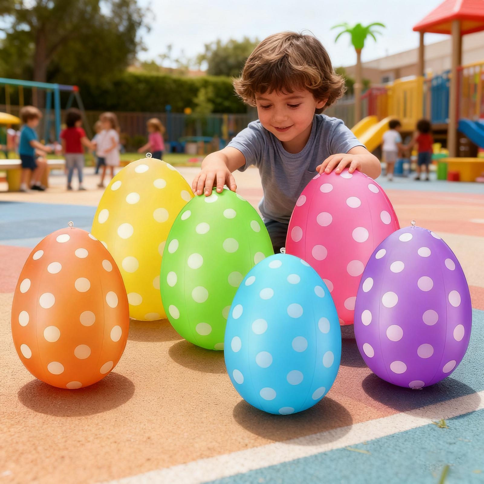 Inflatable Easter Eggs 6Pcs/se - Party Games Easter Egg のレビューと価格
