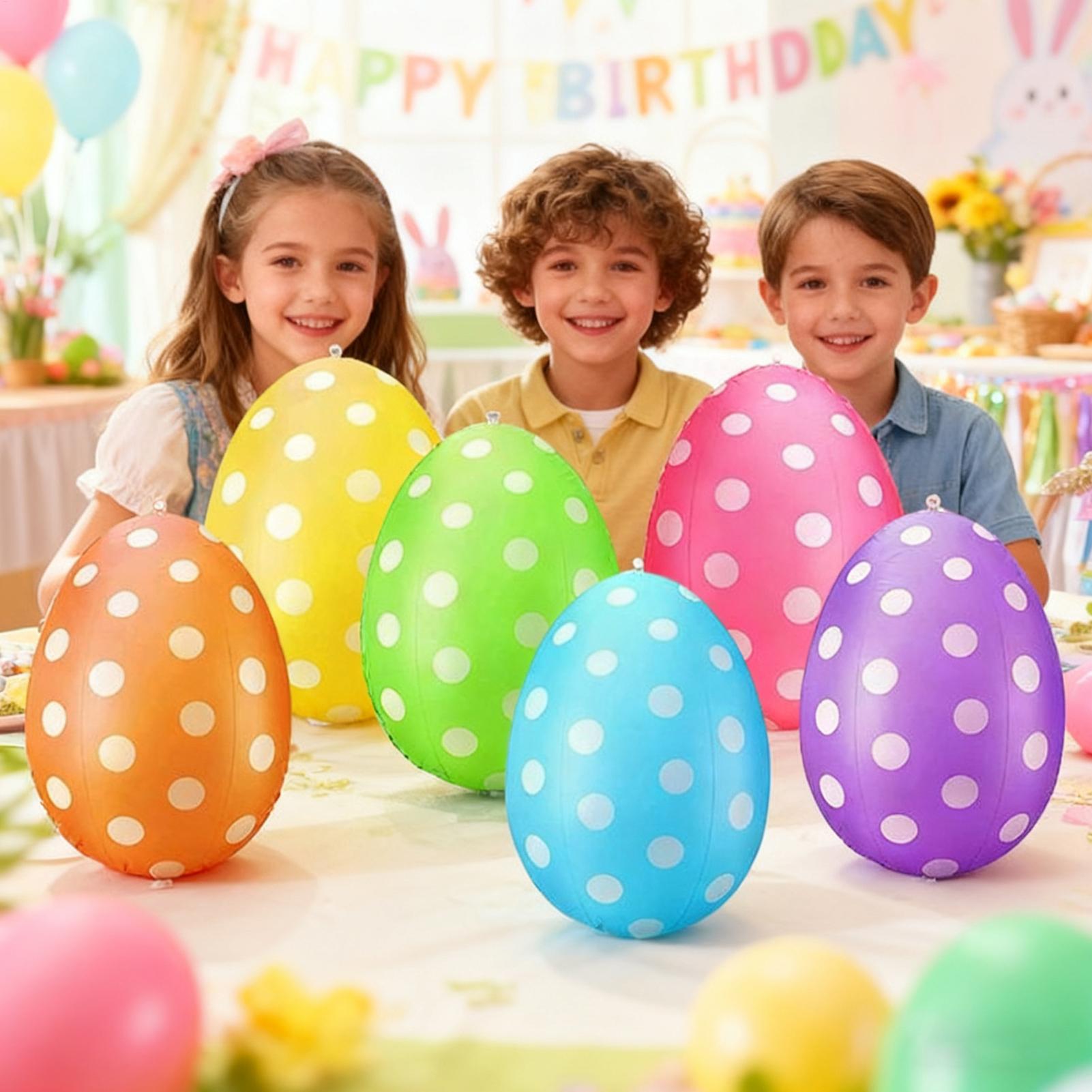 Inflatable Easter Eggs 6Pcs/se - Party Games Easter Egg のレビューと価格