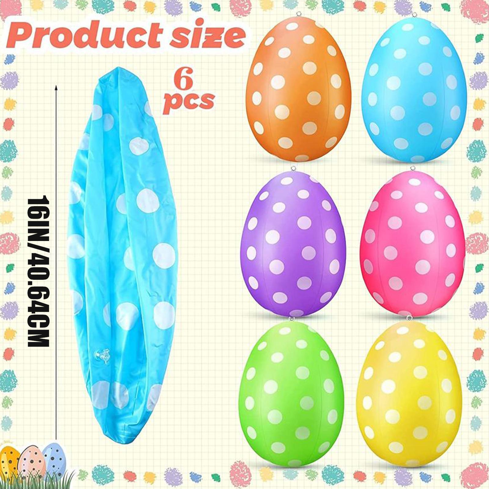 Inflatable Easter Eggs 6Pcs/se - Party Games Easter Egg のレビューと価格