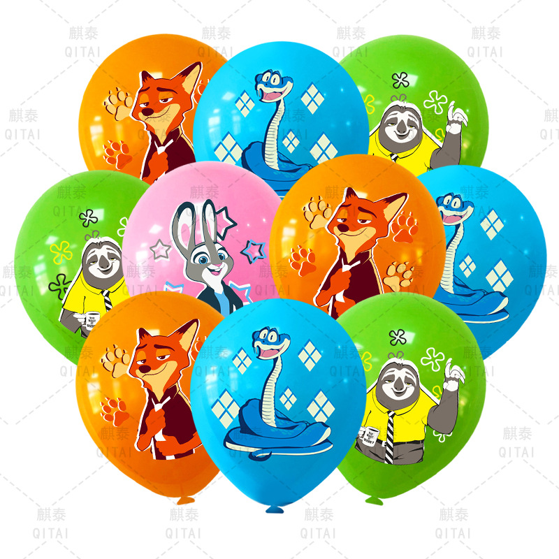 New Zootopia Balloons Wild Ani - Party Games Crazy のレビューと価格
