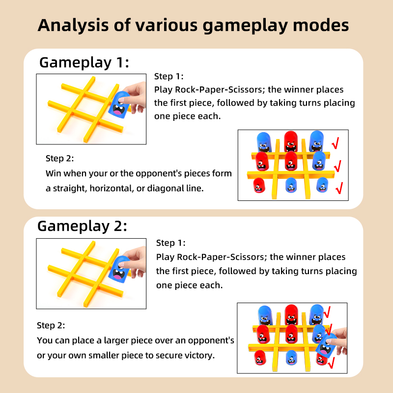 Funny Table Board Games Tic Ta - Tic Tac Toe Giant のレビューと価格