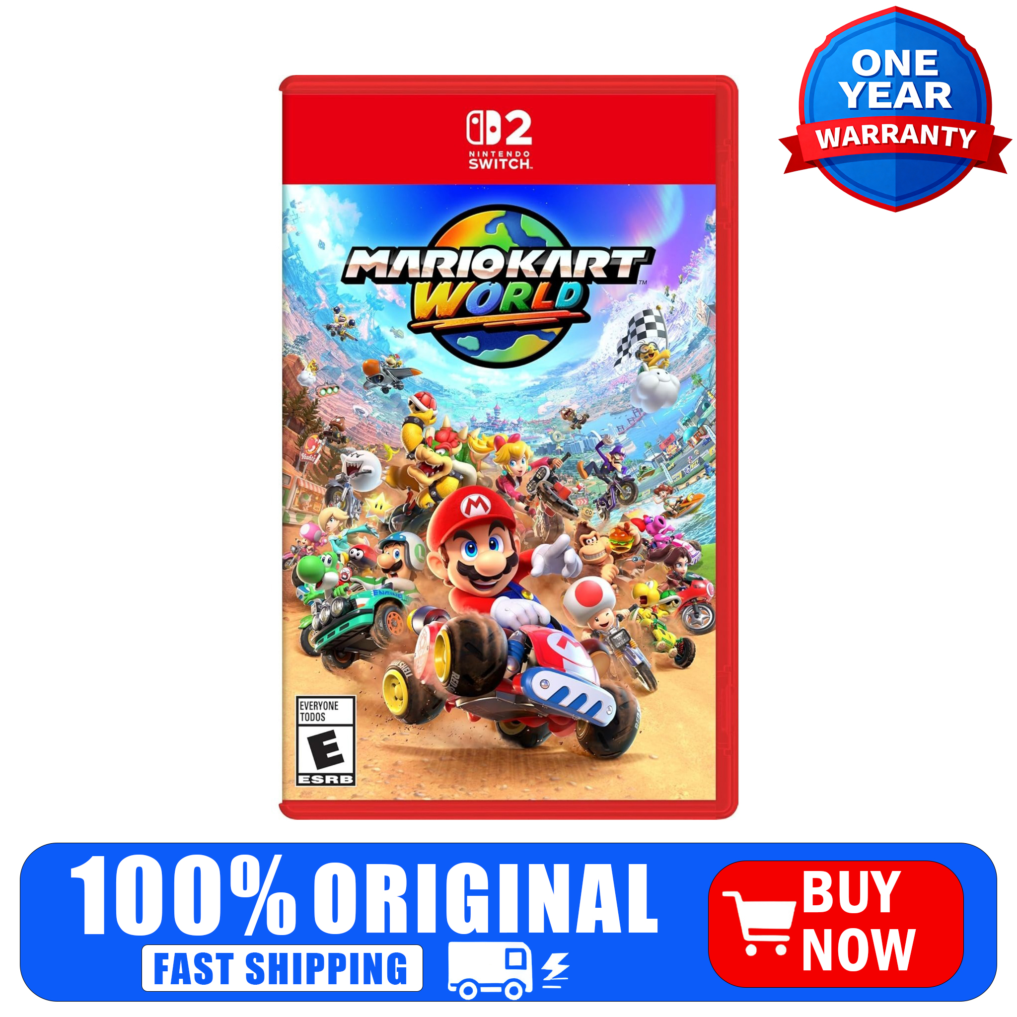 Mario Kart World Physical Vide - Party Games Switch 2 のレビューと価格