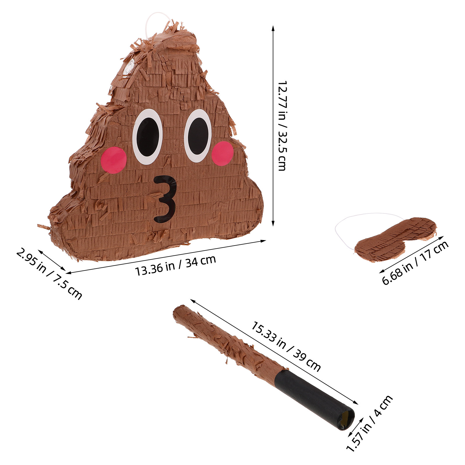 1Set Funny Poop Pinata with St - Party Games Adults Funny のレビューと価格