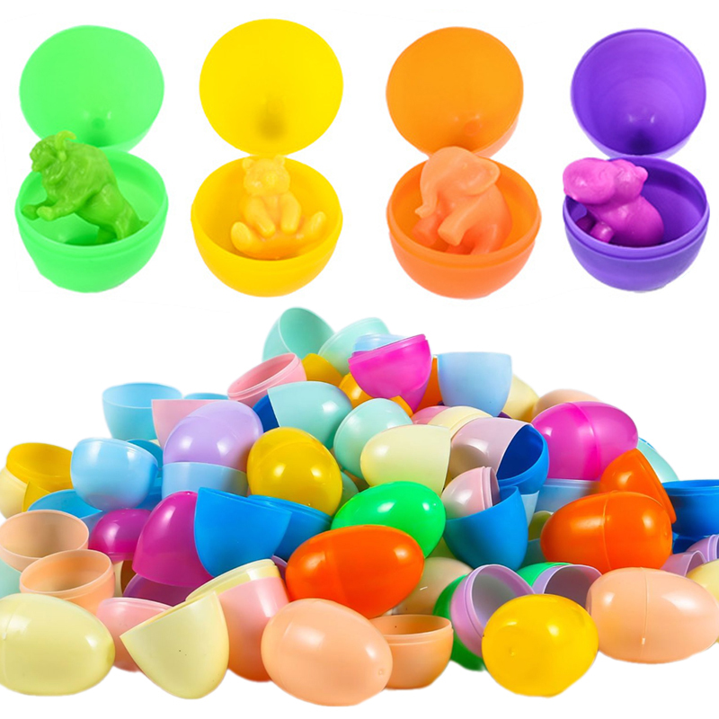 12/24Pcs Empty Easter Eggs Pla - Party Games Easter Egg のレビューと価格