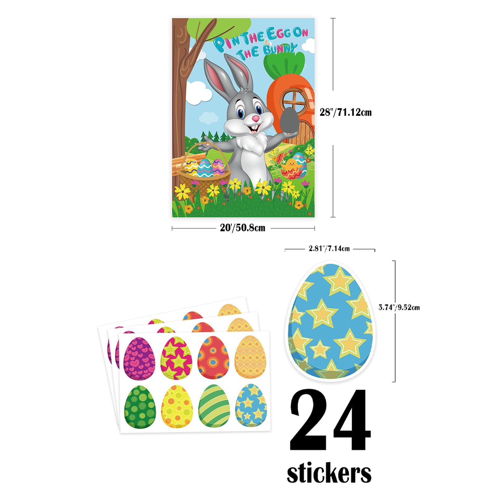 Pin The Egg on The Bunny Easte - Party Games Easter Egg のレビューと価格