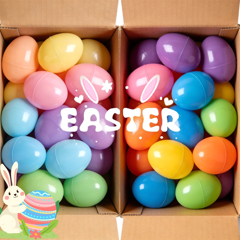 50/10x Colorful Fillable Easte - Party Games Easter Egg のレビューと価格
