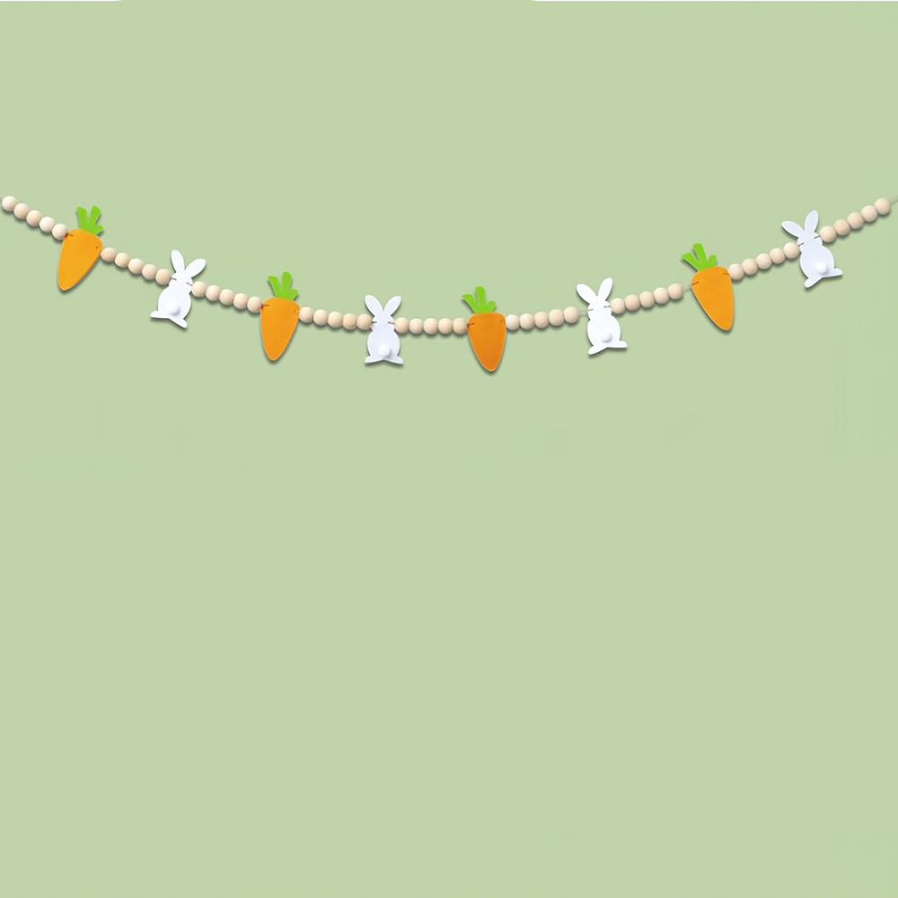 Bunny rabbit Carrot Garland ha - Party Games Easter Egg のレビューと価格
