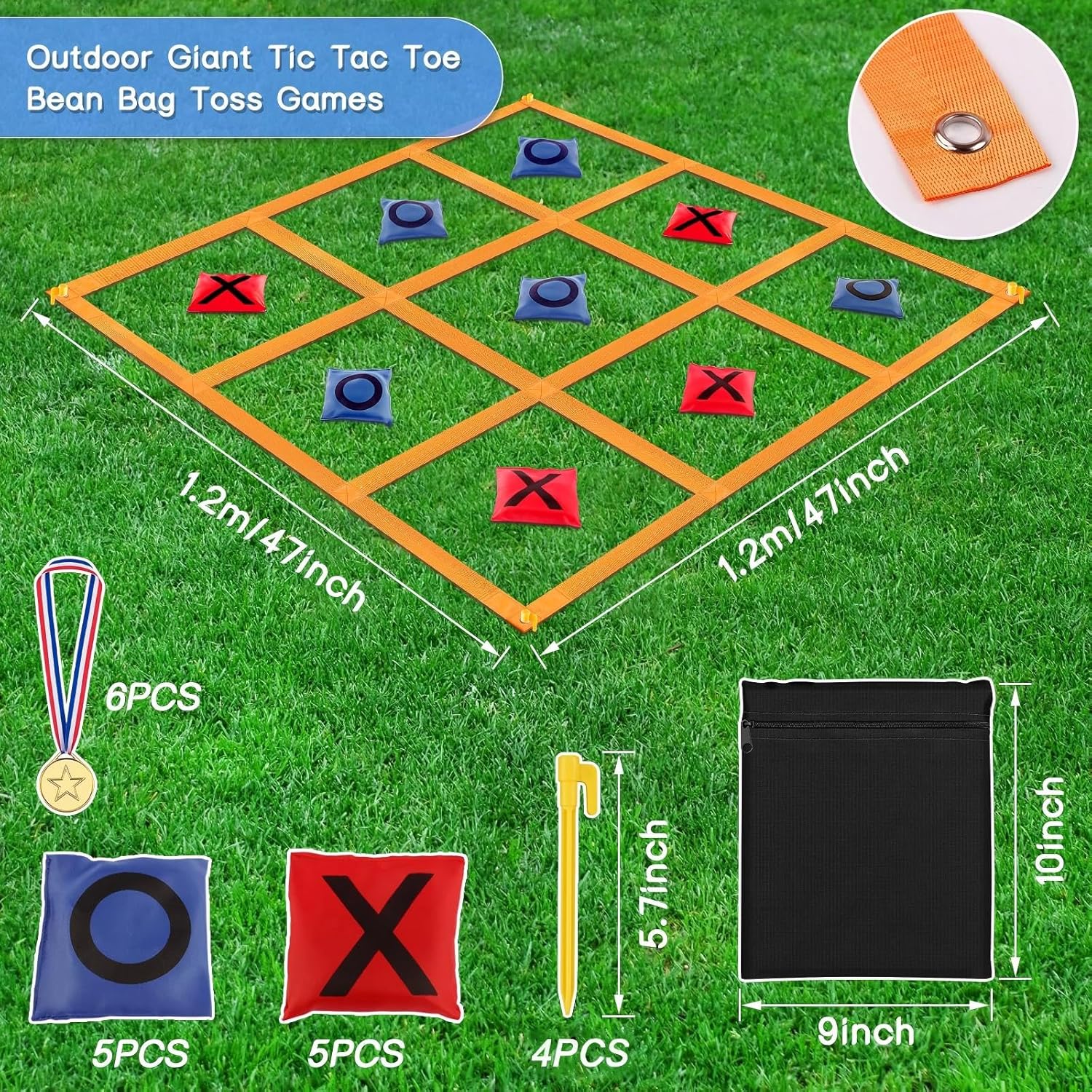 Outdoor Giant Tic Tac Toe Game - Tic Tac Toe Giant のレビューと価格