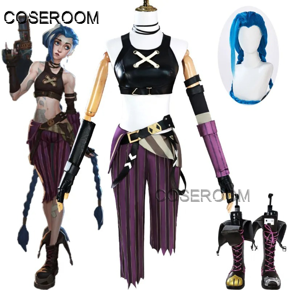 Game Newly Jinx Cosplay Costum - Party Games Girls のレビューと価格