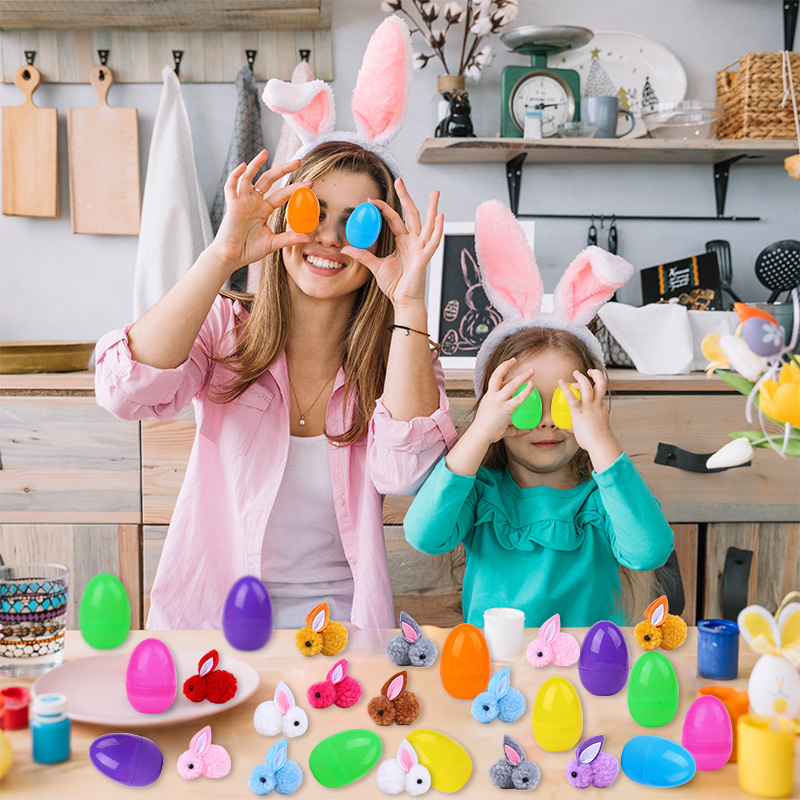 24Pcs Cute Easter Egg with Rab - Party Games Easter Egg のレビューと価格