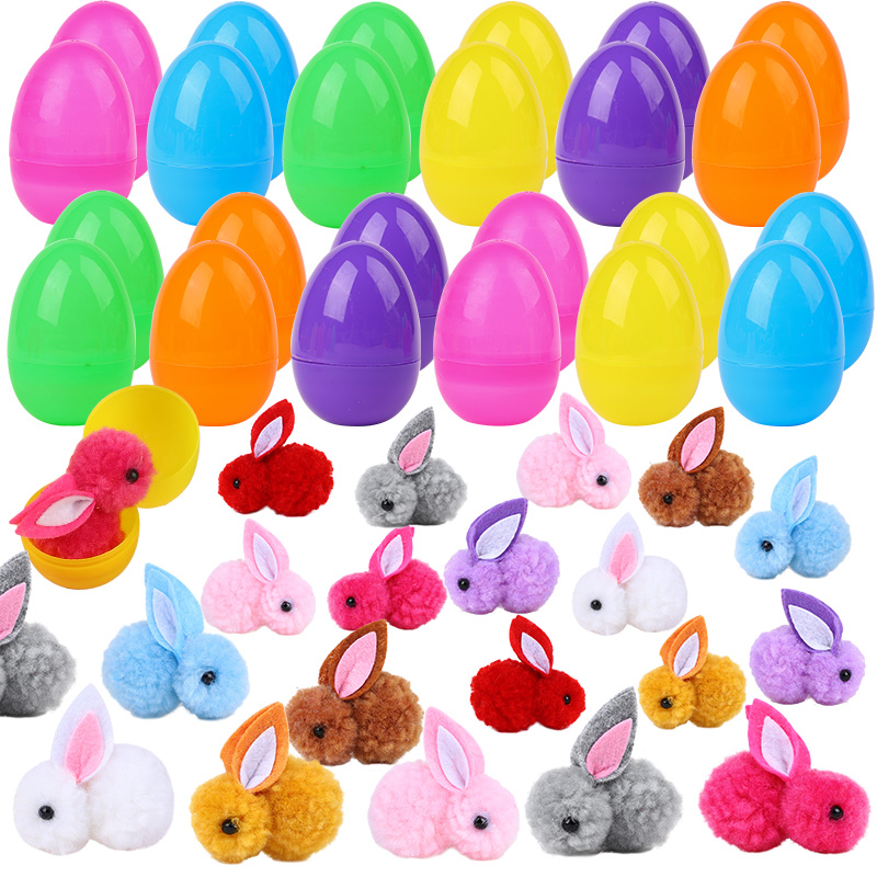 24Pcs Cute Easter Egg with Rab - Party Games Easter Egg のレビューと価格