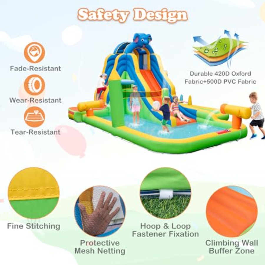 Inflatable Water Slide 9-in-1  - Tic Tac Toe Giant のレビューと価格