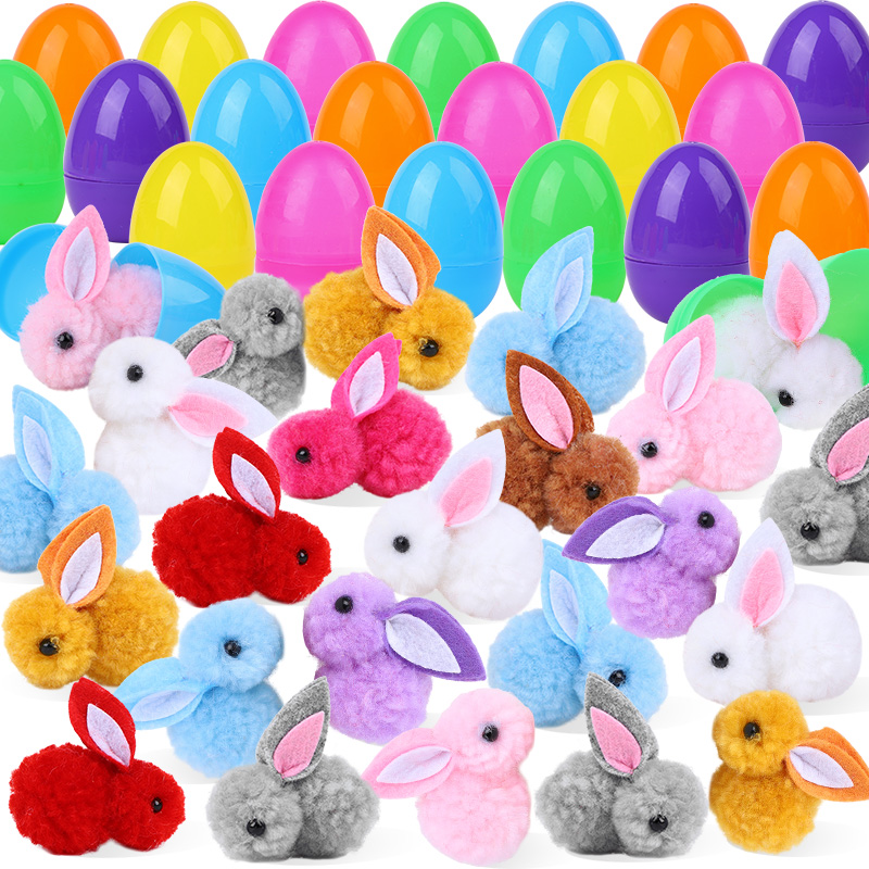 24/48Pcs Cute Easter Egg with  - Party Games Easter Egg のレビューと価格