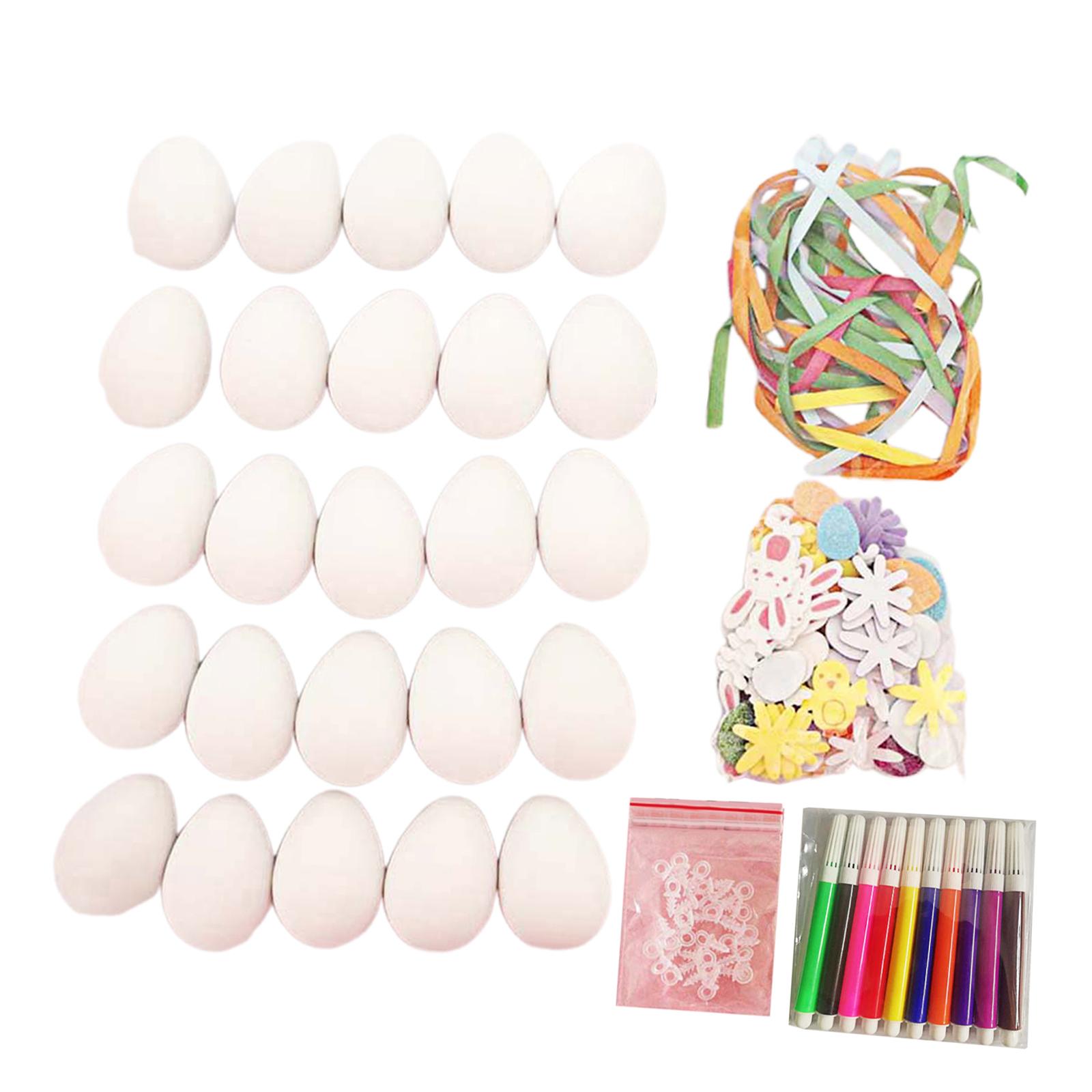 White Easter Eggs Blank Craft  - Party Games Easter Egg のレビューと価格