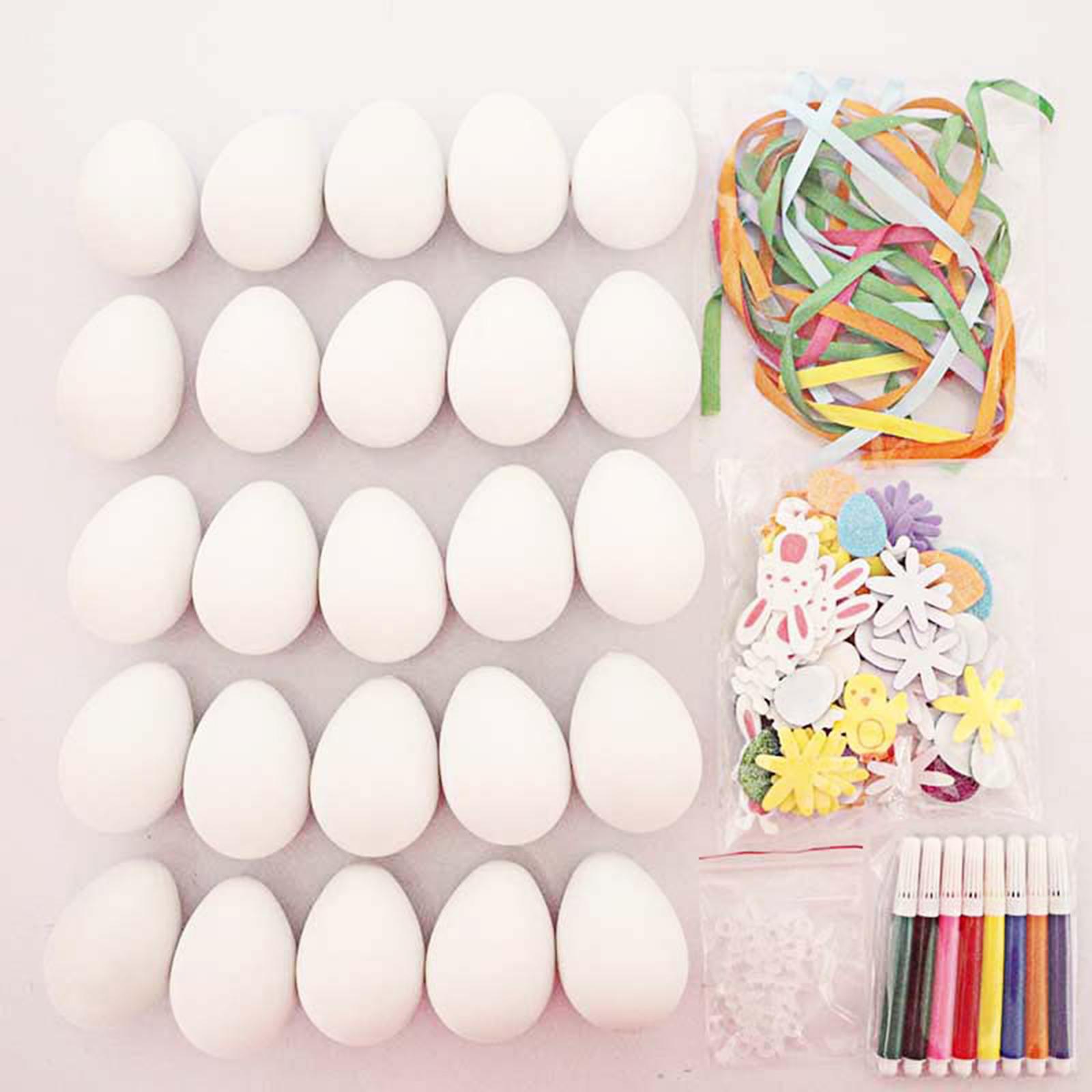 White Easter Eggs Blank Craft  - Party Games Easter Egg のレビューと価格