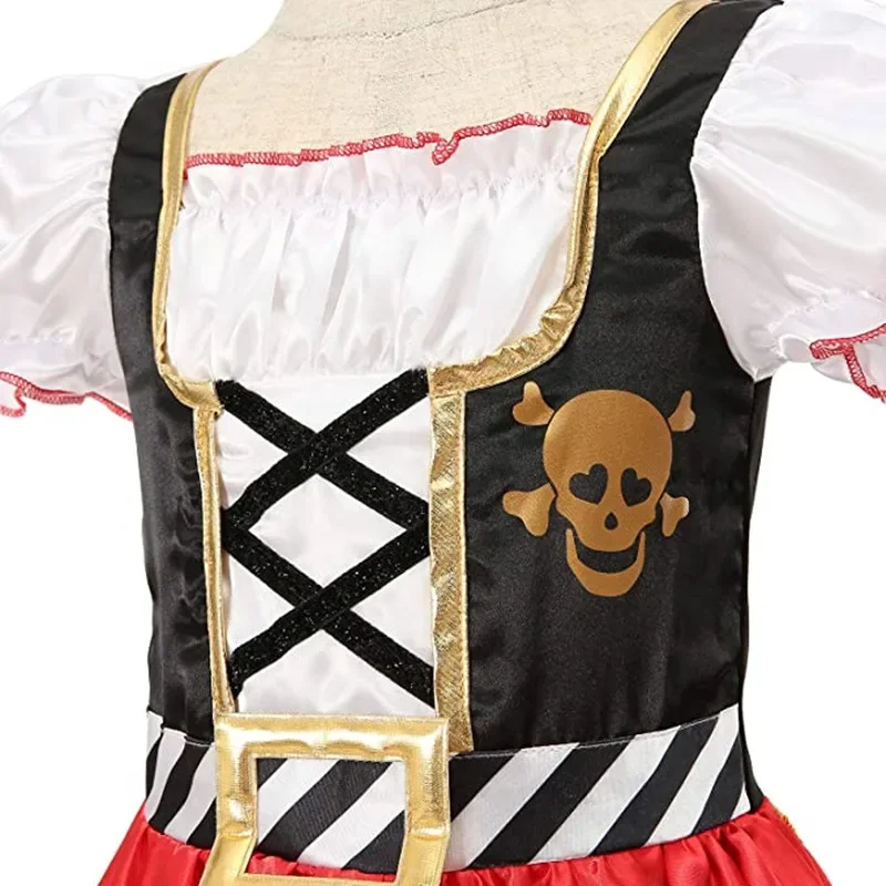 Girls Pirate Skull Party Costu - Party Games Girls のレビューと価格